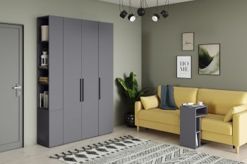 Шкаф модульный Эйр, графит (Моби) в Камышлове - kamyshlov.mebel-e96.ru