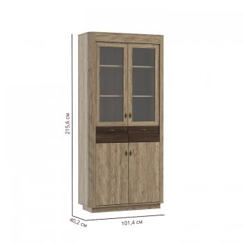 Шкаф витрина 34.05 Фантазия (Олмеко) в Камышлове - kamyshlov.mebel-e96.ru