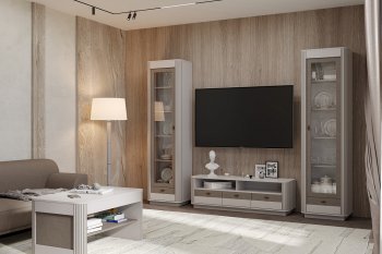 Стенка Фантазия модульная, кашемир (Олмеко) в Камышлове - kamyshlov.mebel-e96.ru