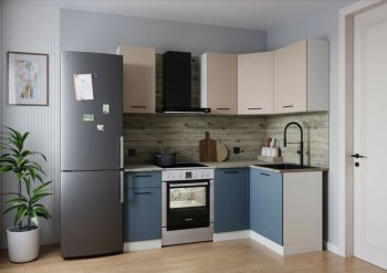 Кухонный гарнитур угловой Фьюжн 2000*1200 мм (Sanvut) в Камышлове - kamyshlov.mebel-e96.ru