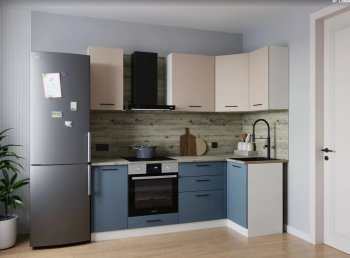 Угловой кухонный гарнитур Фьюжн 2200*1000 мм (Sanvut) в Камышлове - kamyshlov.mebel-e96.ru