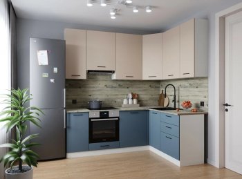 Угловой кухонный гарнитур Фьюжн 2200*1600 мм Sanvut в Камышлове - kamyshlov.mebel-e96.ru