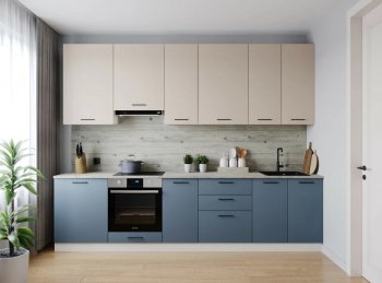 Кухонный гарнитур высокий Фьюжн 3000 мм (Санвут) в Камышлове - kamyshlov.mebel-e96.ru