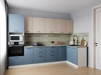 Угловой кухонный гарнитур Фьюжн 3200*1400 мм (Санвут) в Камышлове - kamyshlov.mebel-e96.ru