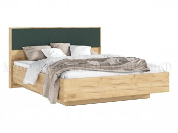 Кровать парящая с ПМ Флэш грин/дуб крафт (Миф) в Камышлове - kamyshlov.mebel-e96.ru