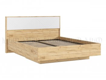Кровать парящая с ПМ Флэш белый/дуб крафт (Миф) в Камышлове - kamyshlov.mebel-e96.ru