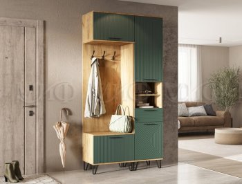 Прихожая Флэш комп.1, крафт/графит (Миф) в Камышлове - kamyshlov.mebel-e96.ru