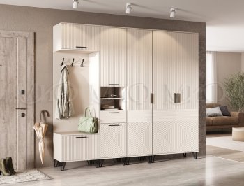 Прихожая Флэш модульная, кашемир (Миф) в Камышлове - kamyshlov.mebel-e96.ru