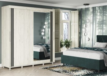 Шкаф-купе 2000 мм Форест крафт белый (Стиль) в Камышлове - kamyshlov.mebel-e96.ru
