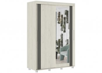 Шкаф-купе 1500 мм Форест крафт белый (Стиль) в Камышлове - kamyshlov.mebel-e96.ru