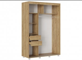 Шкаф-купе 1500 мм Форест крафт золотой(Стиль) в Камышлове - kamyshlov.mebel-e96.ru