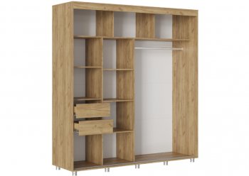 Шкаф-купе 2000 мм Форест крафт золотой(Стиль) в Камышлове - kamyshlov.mebel-e96.ru