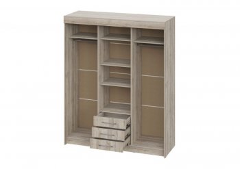 Шкаф-купе 1700 мм Фортуна (Дуб крафт серый) (ИЦ) в Камышлове - kamyshlov.mebel-e96.ru