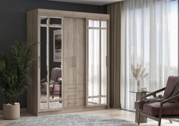 Шкаф-купе 1700 мм Фортуна (Дуб крафт серый) (ИЦ) в Камышлове - kamyshlov.mebel-e96.ru