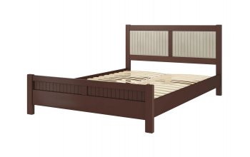 Кровать из массива Фрида Орех (БМ) в Камышлове - kamyshlov.mebel-e96.ru