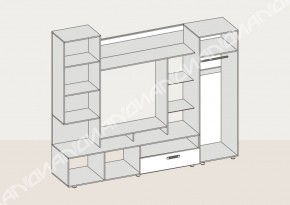 Гостиная Аллегро вариант-3 (Венге/Белфорт) в Камышлове - kamyshlov.mebel-e96.ru