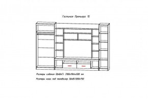 Стенка Премьера-15 (АстридМ) в Камышлове - kamyshlov.mebel-e96.ru