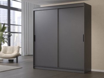 Шкаф-купе 2000 мм Гранд-1 ЛДСП, графит (Эра) в Камышлове - kamyshlov.mebel-e96.ru