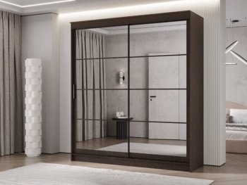 Шкаф-купе 2000 мм Гранд-1 зеркало/зеркало, венге (Эра) в Камышлове - kamyshlov.mebel-e96.ru