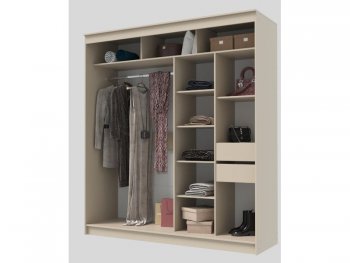 Шкаф-купе 2000 мм Гранд-1 ЛДСП, сатин (Эра) в Камышлове - kamyshlov.mebel-e96.ru