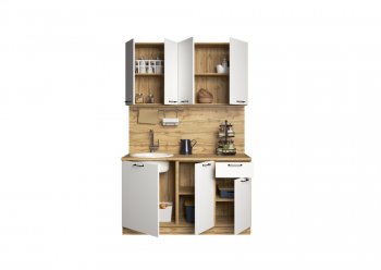 КУхонный гарнитур Хелмер 1400 мм (Сурская) в Камышлове - kamyshlov.mebel-e96.ru
