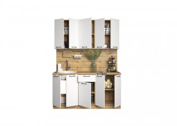 КУхонный гарнитур Хелмер 1600 мм (Сурская) в Камышлове - kamyshlov.mebel-e96.ru