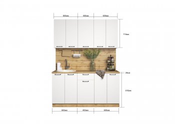 КУхонный гарнитур Хелмер 1600 мм (Сурская) в Камышлове - kamyshlov.mebel-e96.ru