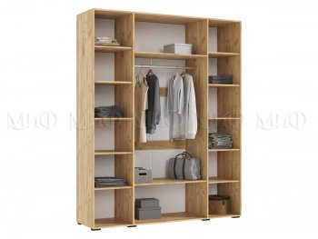 Шкаф 1800 мм Ирис с антресолью крафт/белый (Миф) в Камышлове - kamyshlov.mebel-e96.ru