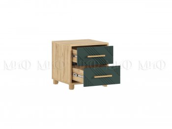 Тумба прикроватная Ирис крафт/грин, 2 шт (Миф) в Камышлове - kamyshlov.mebel-e96.ru