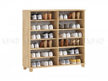 Обувница Ирис крафт/белый (Миф) в Камышлове - kamyshlov.mebel-e96.ru