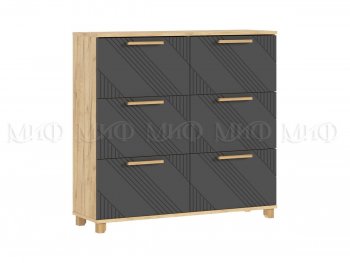 Обувница Ирис крафт/графит (Миф) в Камышлове - kamyshlov.mebel-e96.ru