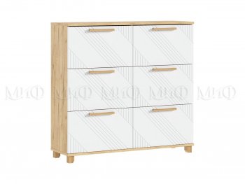 Обувница Ирис крафт/белый (Миф) в Камышлове - kamyshlov.mebel-e96.ru