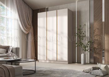 Шкаф 1500 мм 3-х створчатый Келвин кашемир (Миф) в Камышлове - kamyshlov.mebel-e96.ru