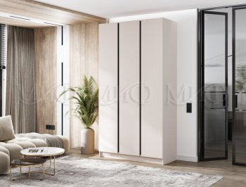 Шкаф 1200 мм 3-х ств. Келвин кашемир (Миф) в Камышлове - kamyshlov.mebel-e96.ru