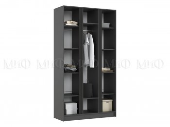 Шкаф 1200 мм 3-х ств. Келвин графит  (Миф) в Камышлове - kamyshlov.mebel-e96.ru