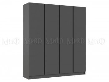 Шкаф 2000 мм 4-х ств. Келвин графит  (Миф) в Камышлове - kamyshlov.mebel-e96.ru