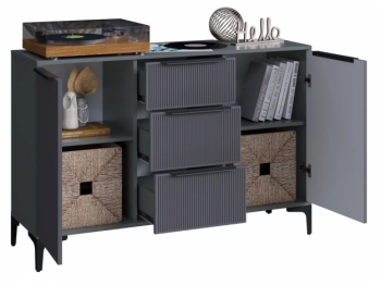 Комод Кимберли графит (Handis) в Камышлове - kamyshlov.mebel-e96.ru