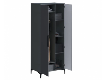 Шкаф 800 мм 2-створчатый Кимберли графит (Handis) в Камышлове - kamyshlov.mebel-e96.ru