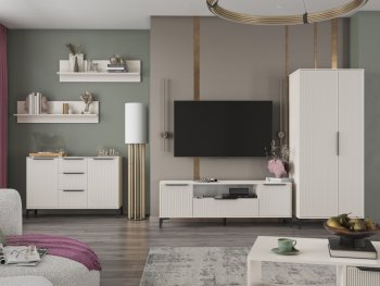 Стенка Кимберли кашемир, модульная (Handis) в Камышлове - kamyshlov.mebel-e96.ru