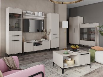 Стенка Кимберли кашемир, модульная (Handis) в Камышлове - kamyshlov.mebel-e96.ru