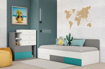 Кровать Клео арт. 010 океан (Диал) в Камышлове - kamyshlov.mebel-e96.ru