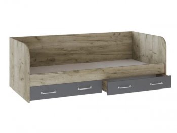 Кровать с ящиками Колибри Лофт дуб серый (Текс) в Камышлове - kamyshlov.mebel-e96.ru