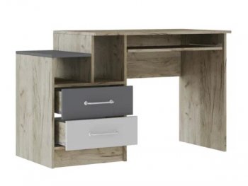 Стол письменный Колибри Лофт серый (Текс) в Камышлове - kamyshlov.mebel-e96.ru