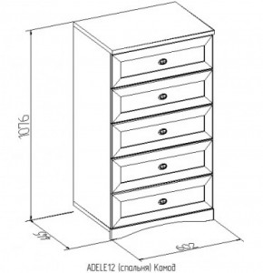 Комод 12 Адель в Камышлове - kamyshlov.mebel-e96.ru
