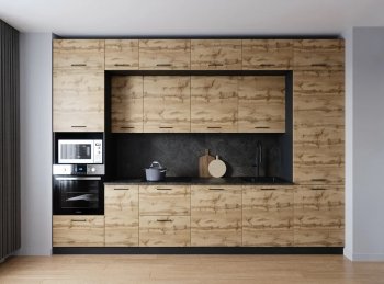 Кухонный гарнитур Крафт 3400 мм (Санвут) в Камышлове - kamyshlov.mebel-e96.ru