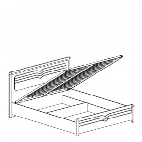 Кровать 1600 с подъемным механизмом Фьорд 156 (Яна) в Камышлове - kamyshlov.mebel-e96.ru