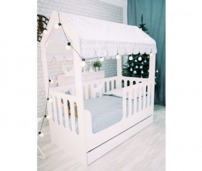 Кровать-домик детская с ящиком 800*1600 (Белый) в Камышлове - kamyshlov.mebel-e96.ru