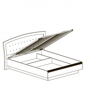 Кровать двойная 1600 с ПМ Афины 368 (Яна) в Камышлове - kamyshlov.mebel-e96.ru