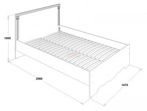 Кровать двойная Ольга 1Н + 2-а ящика (1400*2000) в Камышлове - kamyshlov.mebel-e96.ru