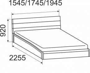 Кровать интерьерная Мальта с подъемным механизмом 1400*2000 в Камышлове - kamyshlov.mebel-e96.ru